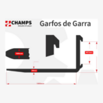 garfo tipo garra classe 2a 70pol. 1800mm até 2500kg