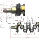 Virabrequim Motor Yanmar 4D94LE / 4TNV94L-V / 4D98E / 4TNE98 / 4TNV98