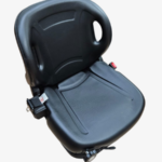 banco operador empilhadeira com trilho, cinto, reclinável, regulagem peso, suspensão e sensor