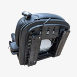 banco operador empilhadeira com trilho, cinto, reclinável, regulagem peso, suspensão e sensor