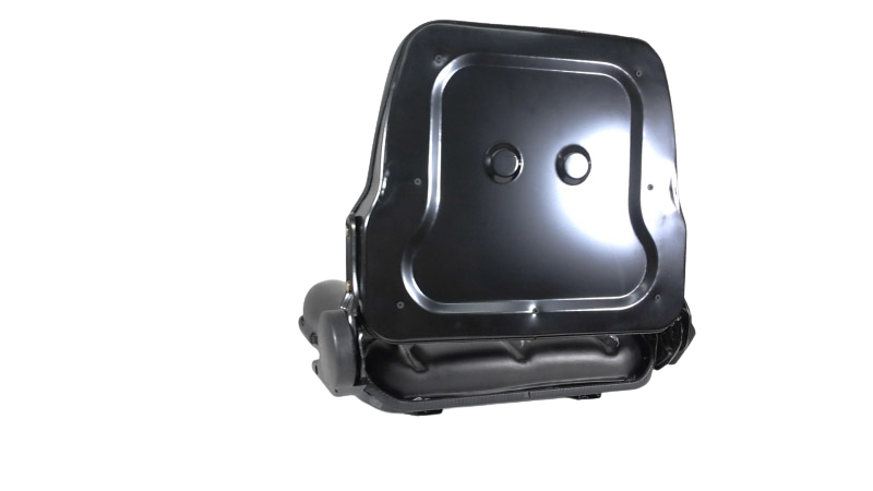 banco operador com trilho, cinto e reclinável