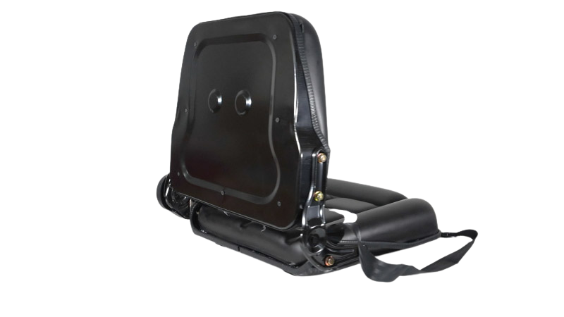 banco operador com trilho, cinto e reclinável