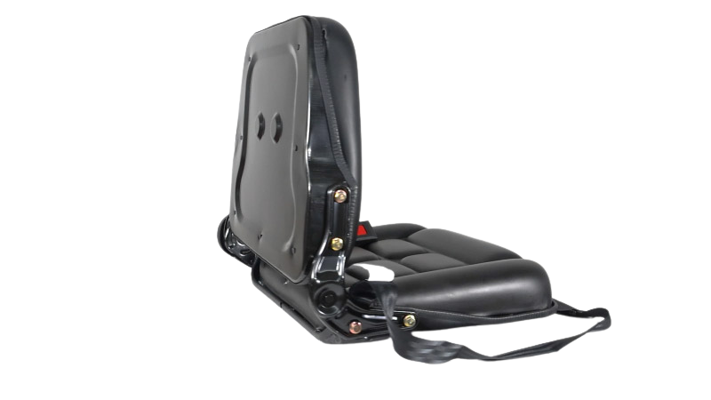 banco operador com trilho, cinto e reclinável