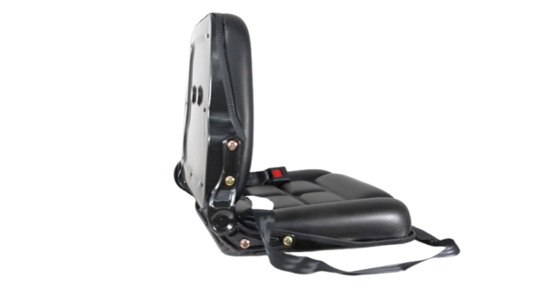 banco operador com trilho, cinto e reclinável