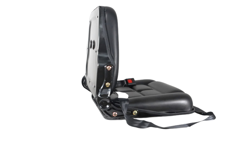 banco operador com trilho, cinto e reclinável