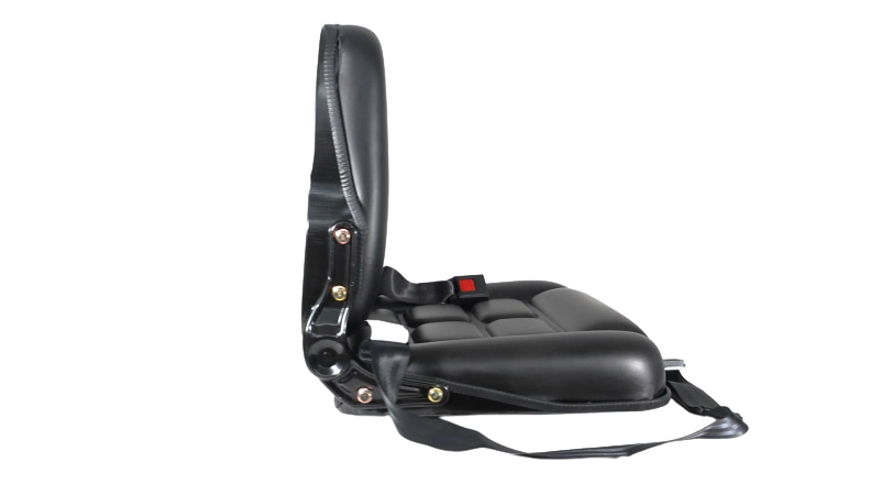 banco operador com trilho, cinto e reclinável