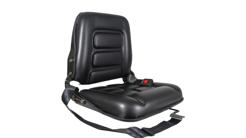 banco operador com trilho, cinto e reclinável