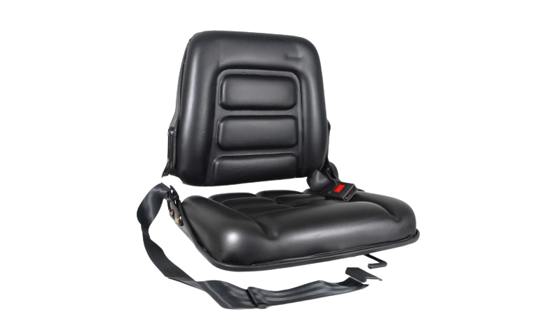 banco operador com trilho, cinto e reclinável