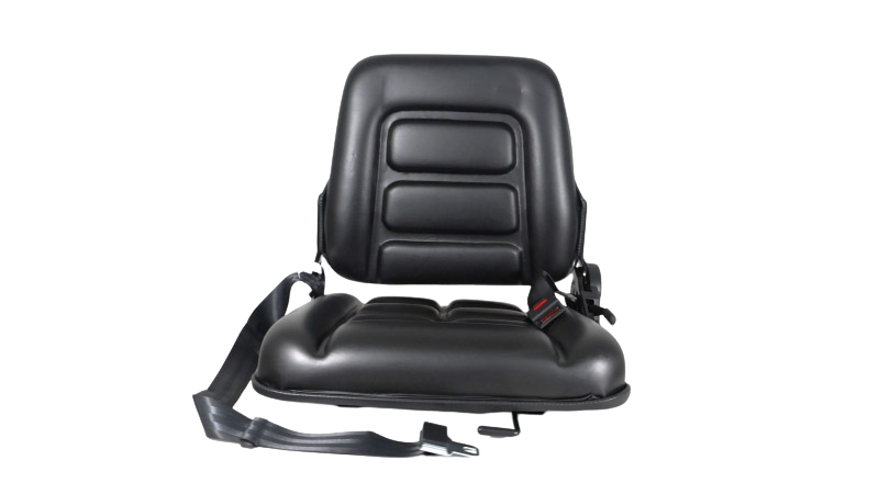 banco operador com trilho, cinto e reclinável