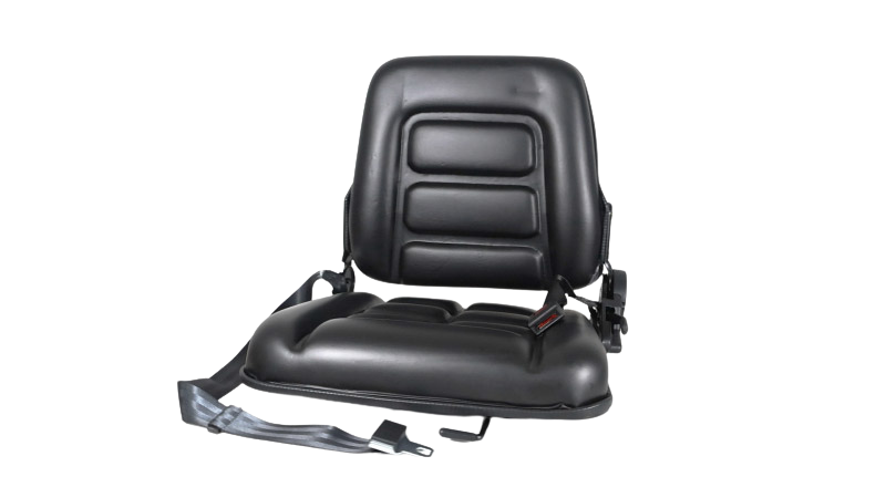 banco operador com trilho, cinto e reclinável