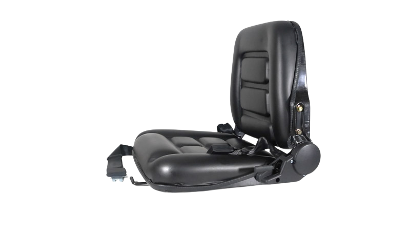 banco operador com trilho, cinto e reclinável