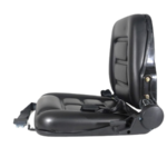 banco operador com trilho, cinto e reclinável