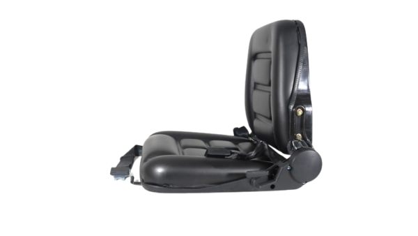 banco operador com trilho, cinto e reclinável