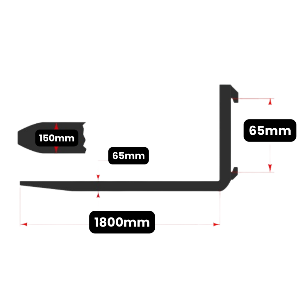 garfo para empilhadeira tipo garra classe 4a 70pol 1800mm