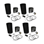 kit camisa/pistao/aneis motor yanmar 4tne98 (1kit = 4cilindros) injeÇao indireta