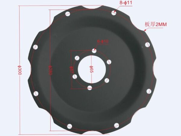 placa arraste conversor torque tcm (6furos)