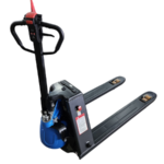 paleteira elétrica para 1.500kg com rodas duplas em pu estreita 685*1150mm