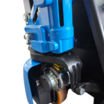 paleteira elétrica para 1.500kg com rodas duplas em pu estreita 685*1150mm