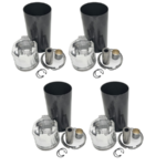 kit camisa / pistão / anéis motor yanmar 4tnv94 (1 kit = 4 cilindros) injeção direta