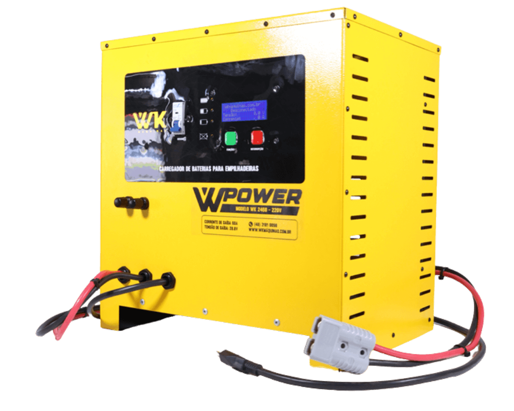carregador de bateria estacionária / tracionária 24v 60a wk
