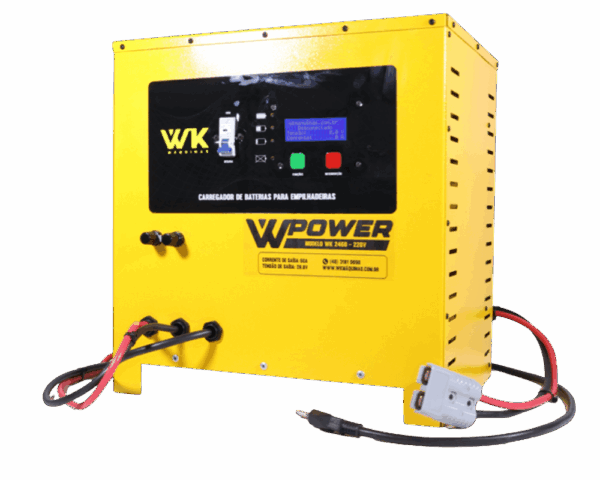 carregador de bateria estacionária / tracionária 24v 60a wk