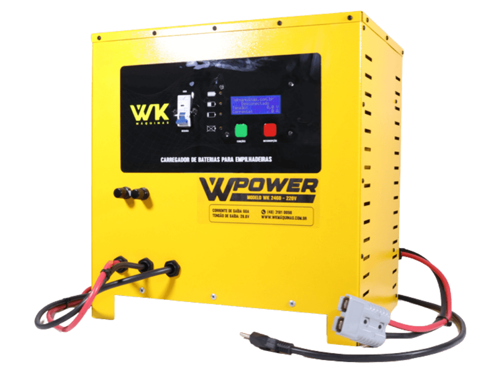 carregador de bateria estacionária / tracionária 24v 60a wk