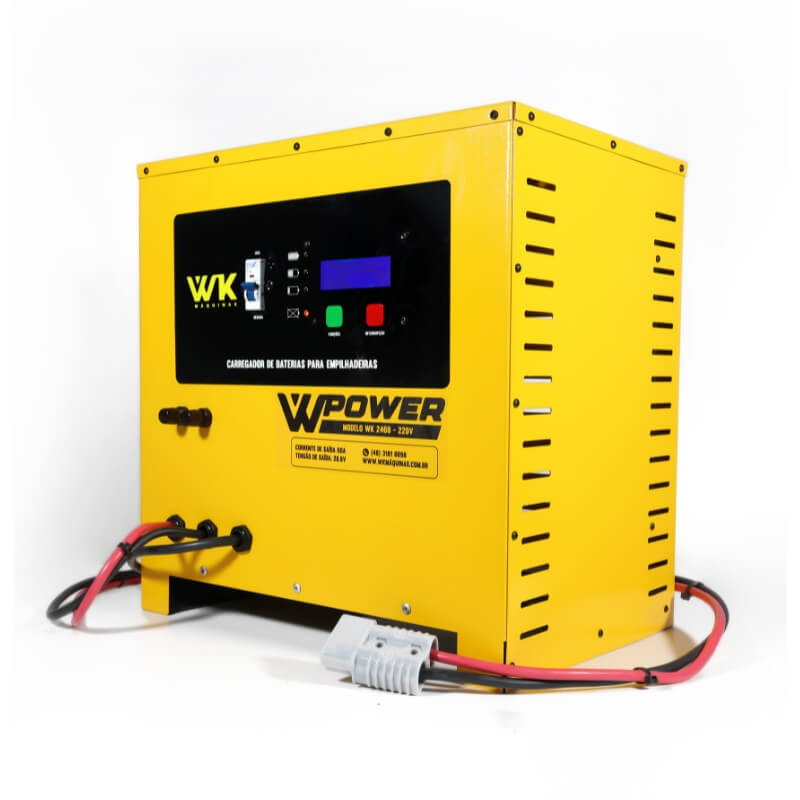 carregador de bateria estacionária / tracionária 24v 60a wk