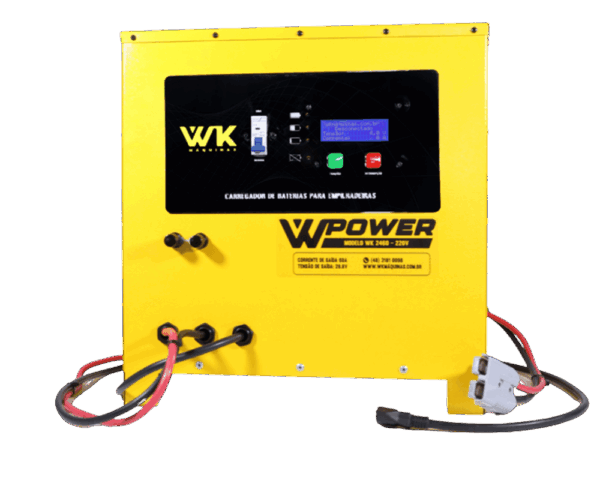 carregador de bateria estacionária / tracionária 24v 60a wk