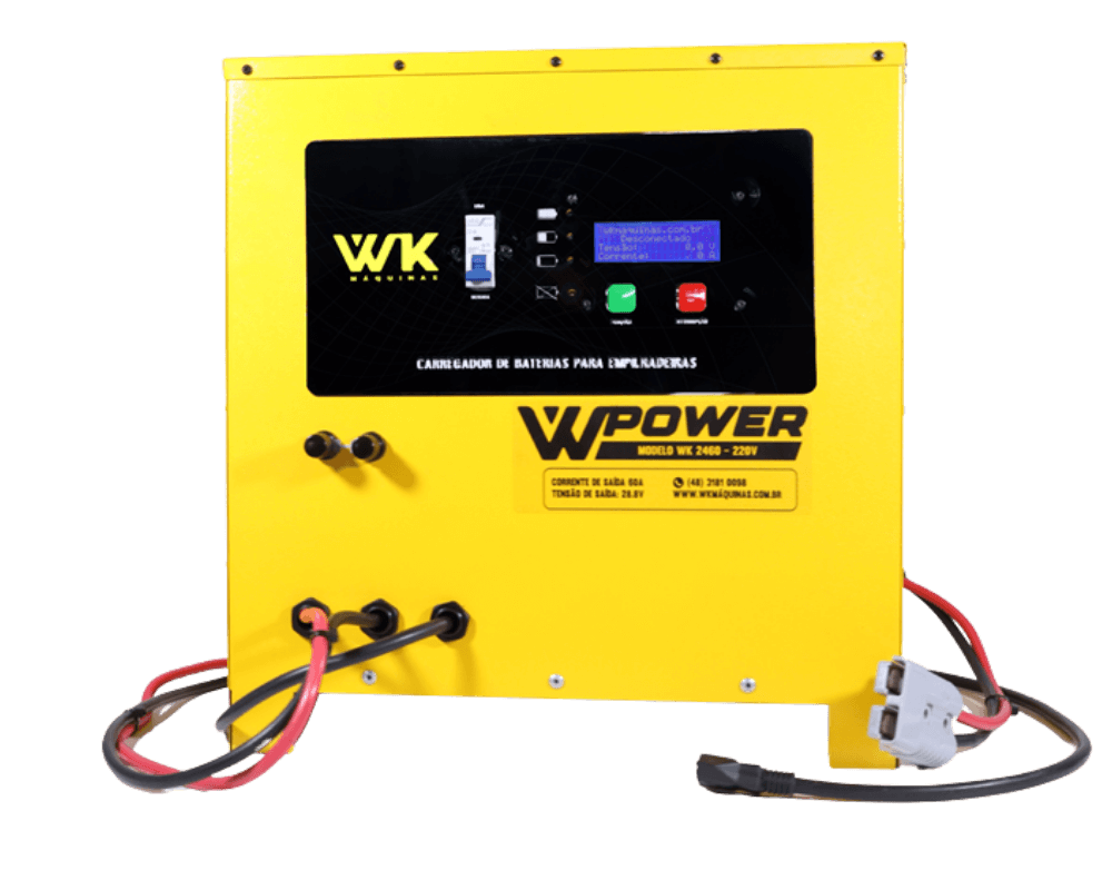carregador de bateria estacionária / tracionária 24v 60a wk