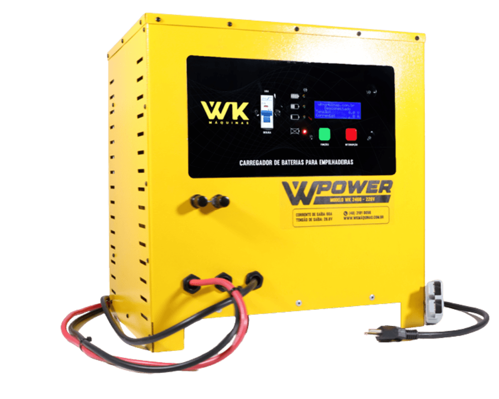 carregador de bateria estacionária / tracionária 24v 60a wk